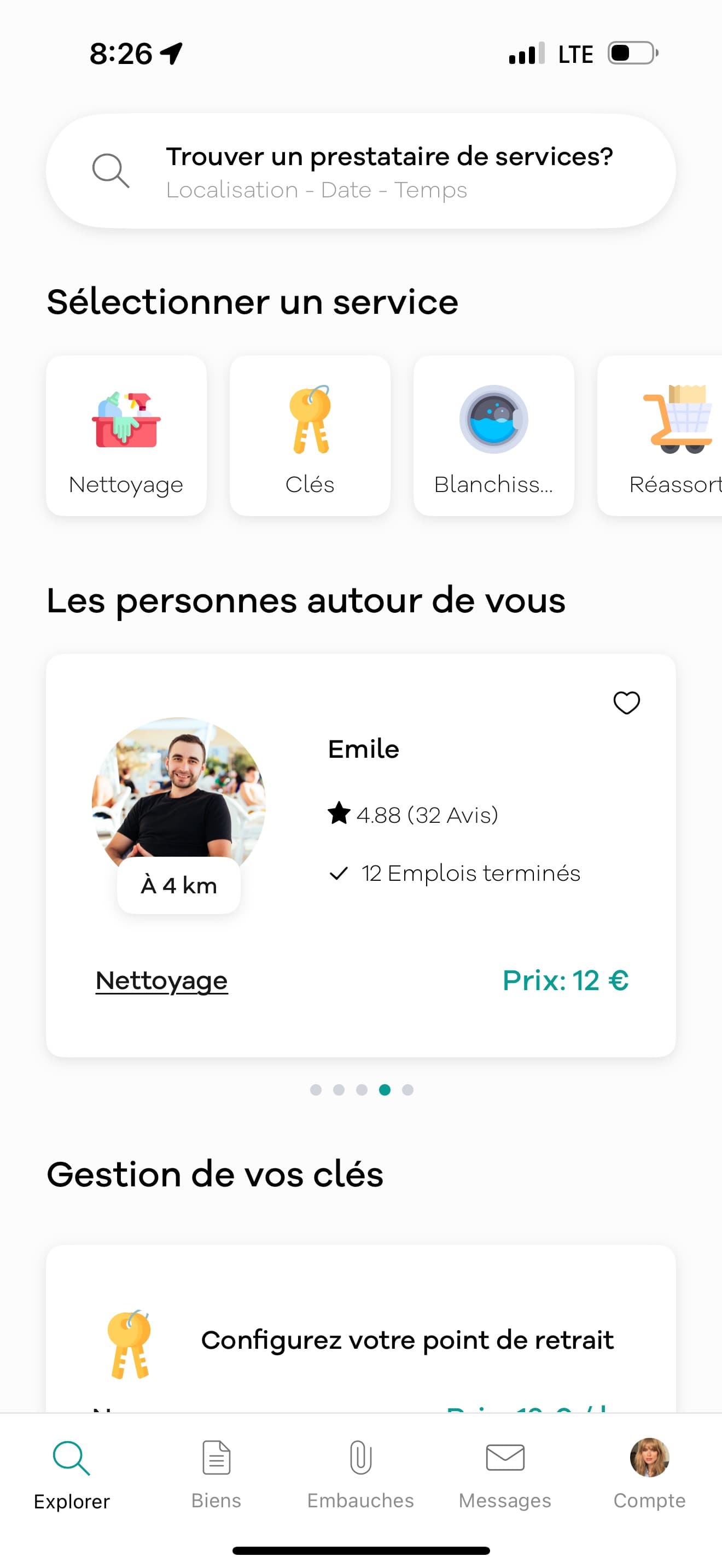 Application Mint affichant la gestion des locations saisonnières